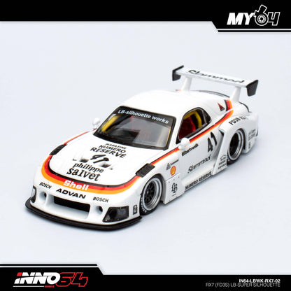 [INNO64] 1:64 Mazda RX7 (FD3S) LB-Works Super Silhouette - White