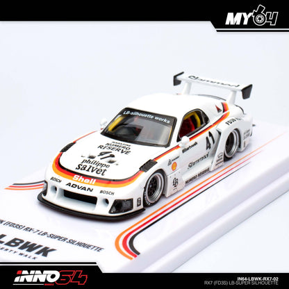 [INNO64] 1:64 Mazda RX7 (FD3S) LB-Works Super Silhouette - White