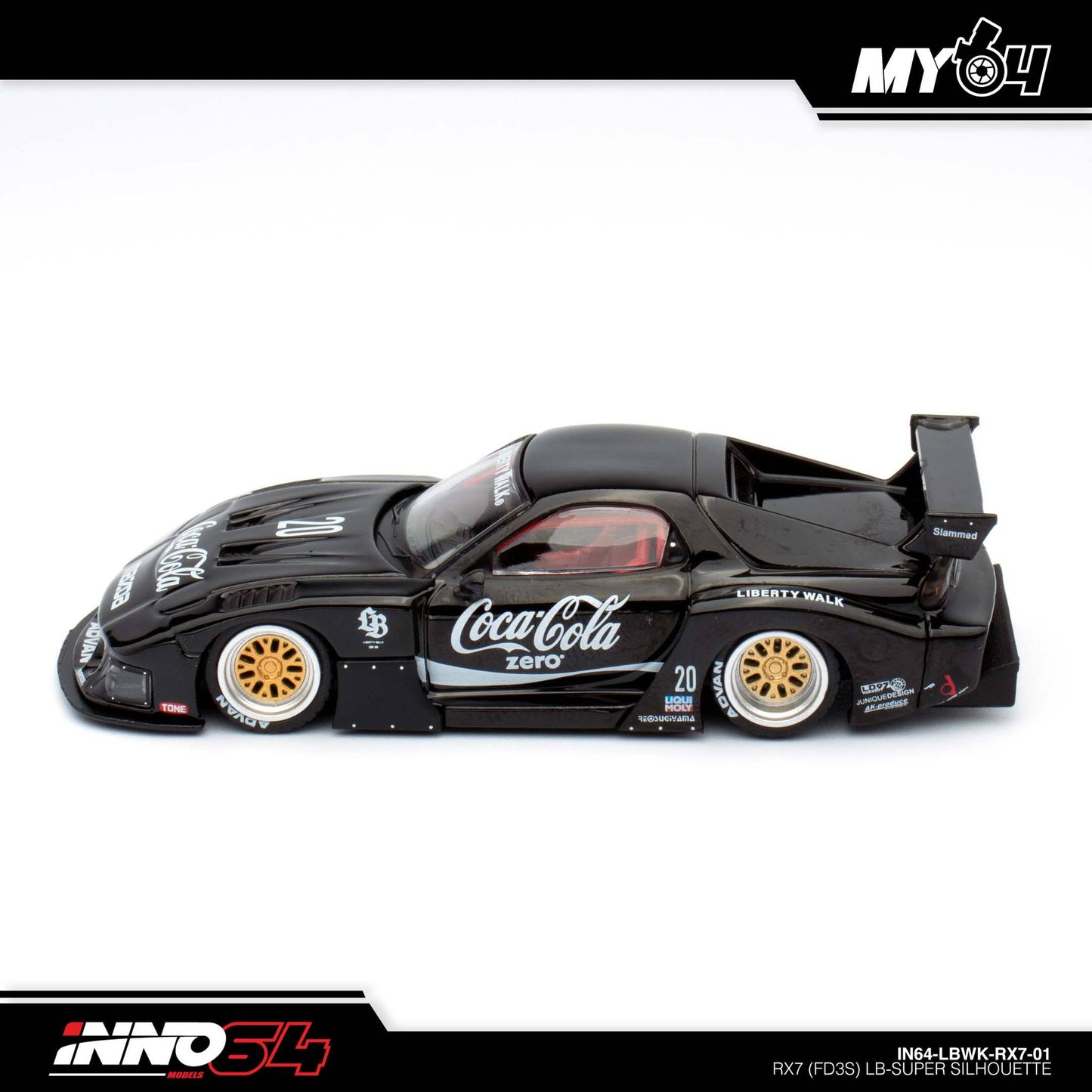 [INNO64] 1:64 Mazda RX7 (FD3S) LB-Works Super Silhouette - Black