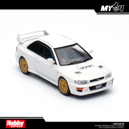 [Hobby Japan] Subaru Impreza 22B STi Version (GC8改) With Engine Display Model - Fether White