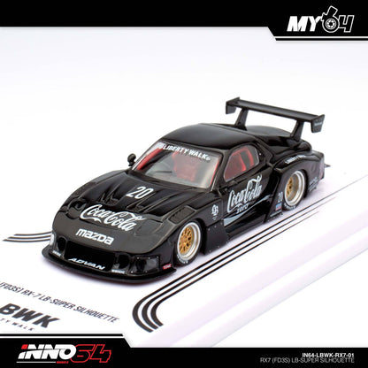 [INNO64] 1:64 Mazda RX7 (FD3S) LB-Works Super Silhouette - Black