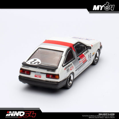 [INNO64] 1:64 Toyota Corolla AE86 Levin #19 Tom's-Macau Guia Race 1983 N.Tachi