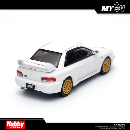 [Hobby Japan] Subaru Impreza 22B STi Version (GC8改) With Engine Display Model - Fether White