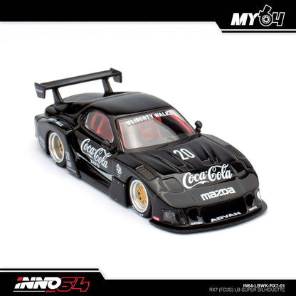 [INNO64] 1:64 Mazda RX7 (FD3S) LB-Works Super Silhouette - Black