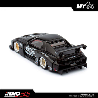 [INNO64] 1:64 Mazda RX7 (FD3S) LB-Works Super Silhouette - Black