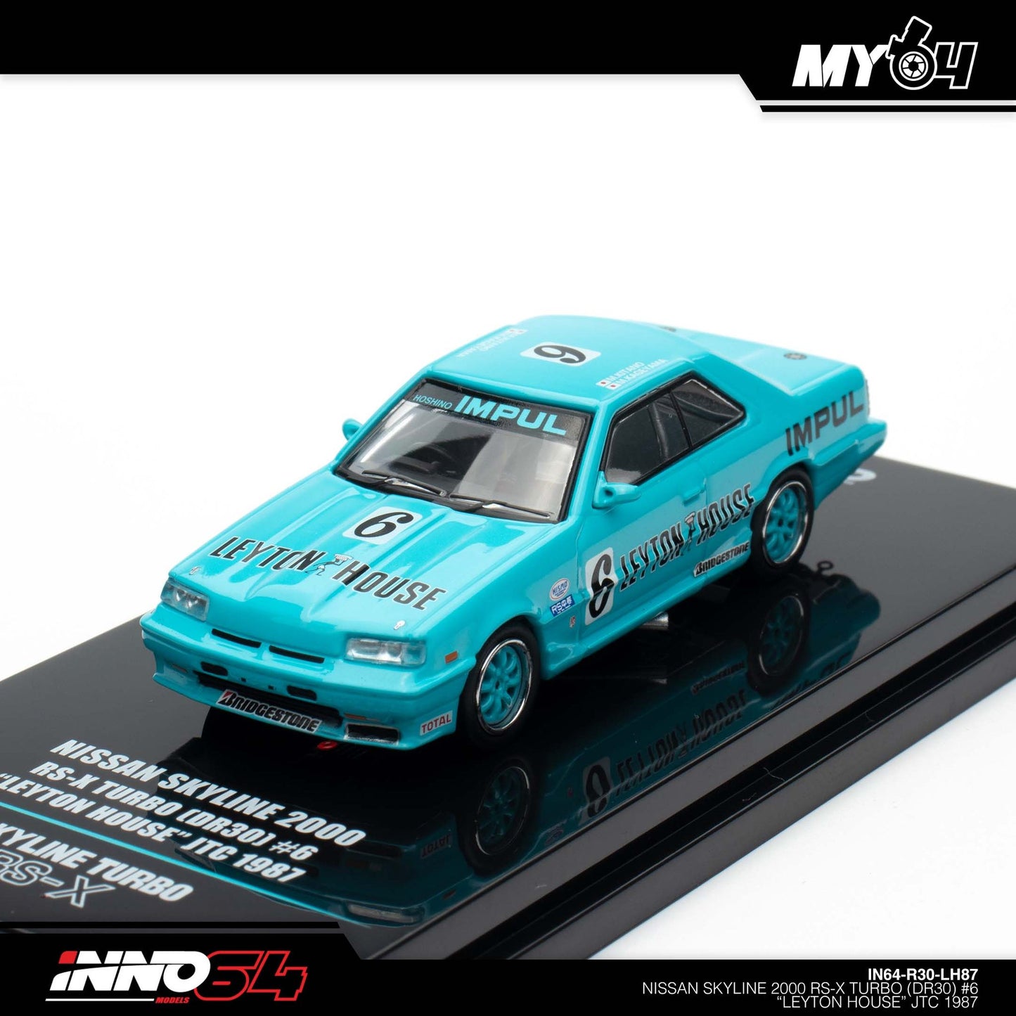 [INNO64] Nissan Skyline 2000 RS-X Turbo (DR30) #6 "LEYTON HOUSE" JTC 1987