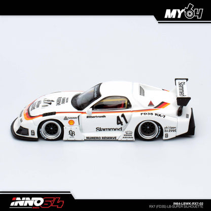 [INNO64] 1:64 Mazda RX7 (FD3S) LB-Works Super Silhouette - White
