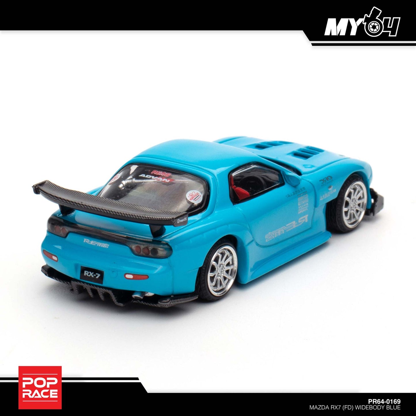 [Pop Race] Mazda RX7 RE-Amemiya Widebody - Blue TASKL Special
