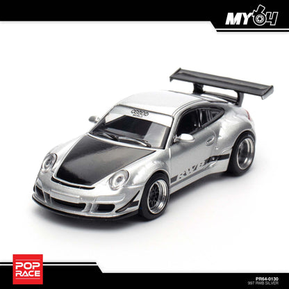 [Pop Race] 1:64 RWB 997 - Silver