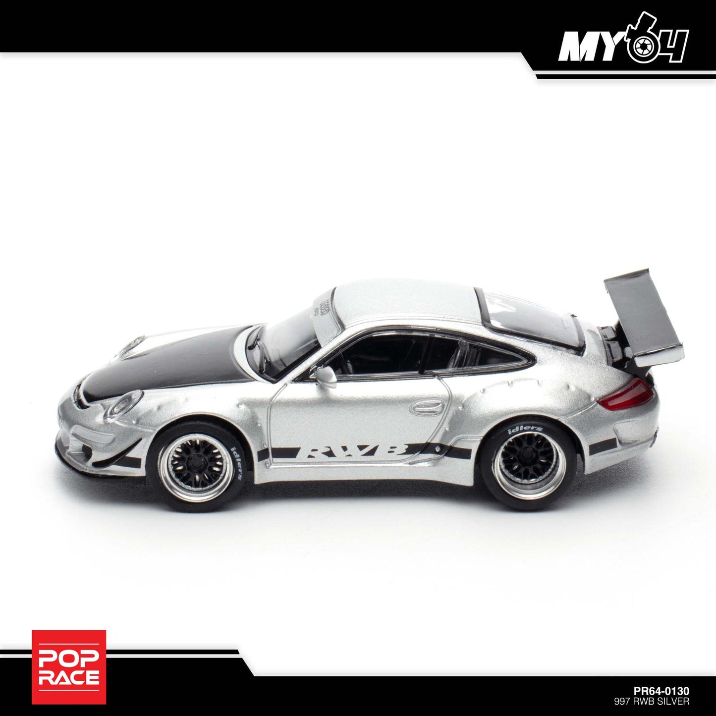 [Pop Race] 1:64 RWB 997 - Silver