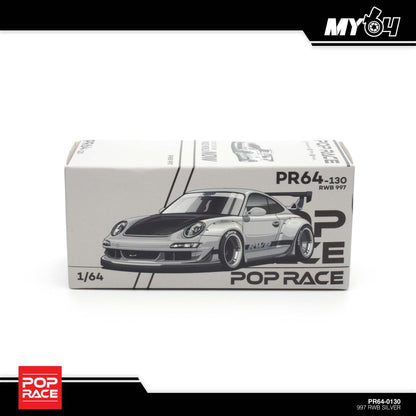 [Pop Race] 1:64 RWB 997 - Silver