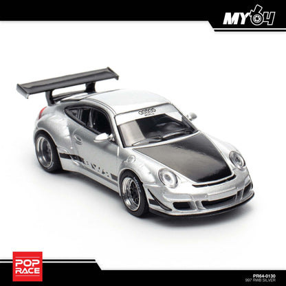 [Pop Race] 1:64 RWB 997 - Silver