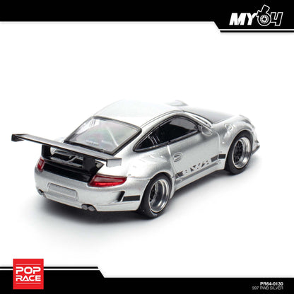 [Pop Race] 1:64 RWB 997 - Silver