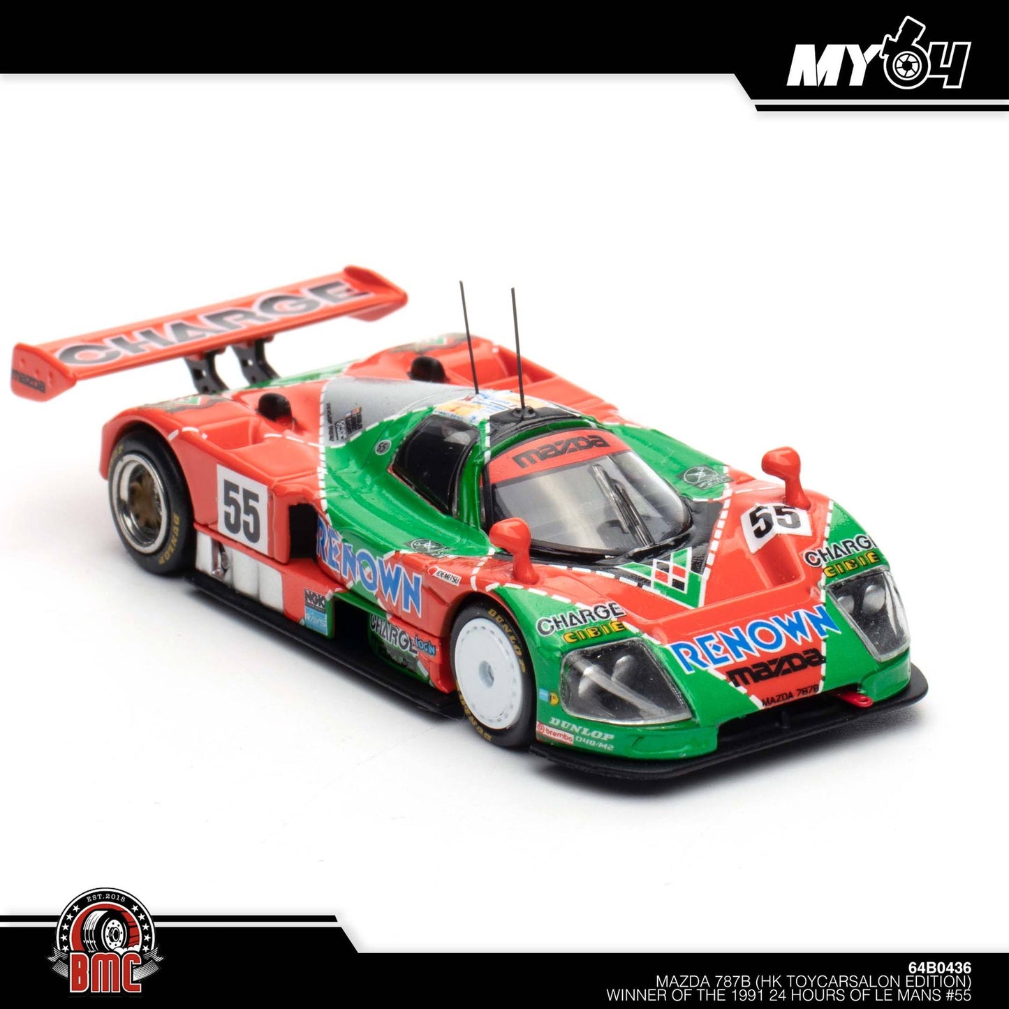 [BMC] 1:64 Mazda 787B Winner of the 1991 24 Hours Le Mans #55