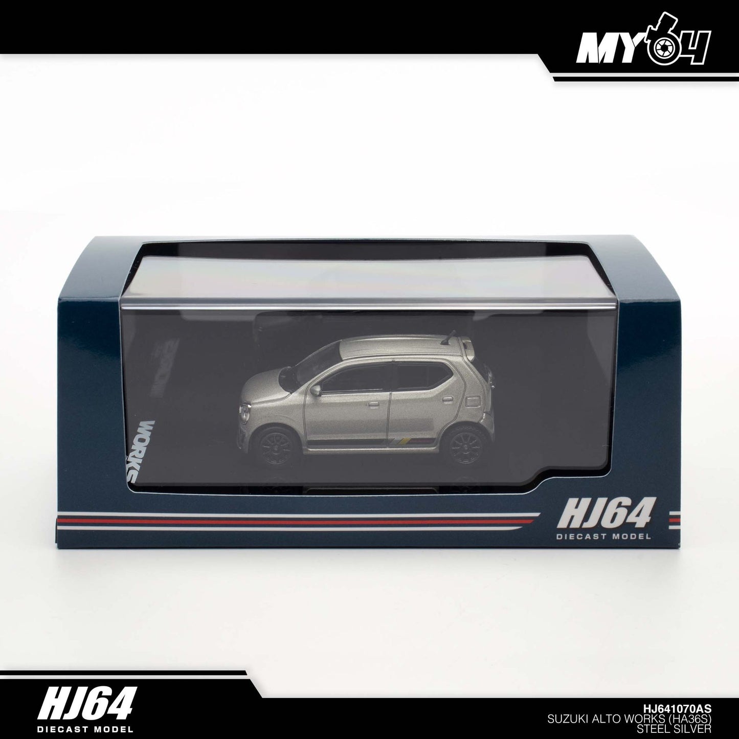 [Hobby Japan] Suzuki Alto Works Ha36S - Steel Silver Metallic