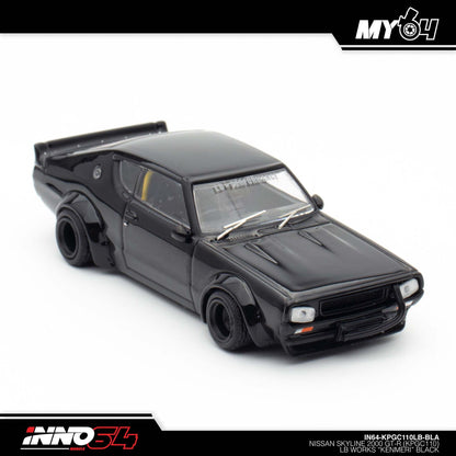 [INNO64] 1:64 Nissan Skyline 2000 GT-R (KPGC110) "Kenmeri" - Black