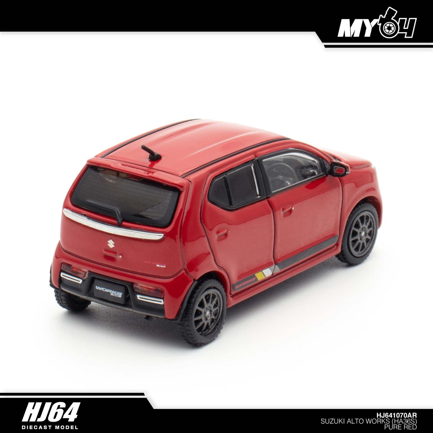 [Hobby Japan] Suzuki Alto Works Ha36S -  Pure Red