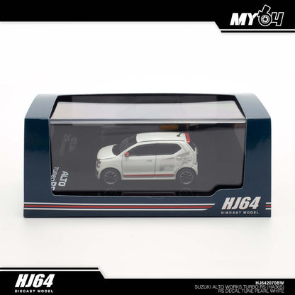 [Hobby Japan] Suzuki Alto Turbo RS (HA36S) RS Decal Tune - Pearl White