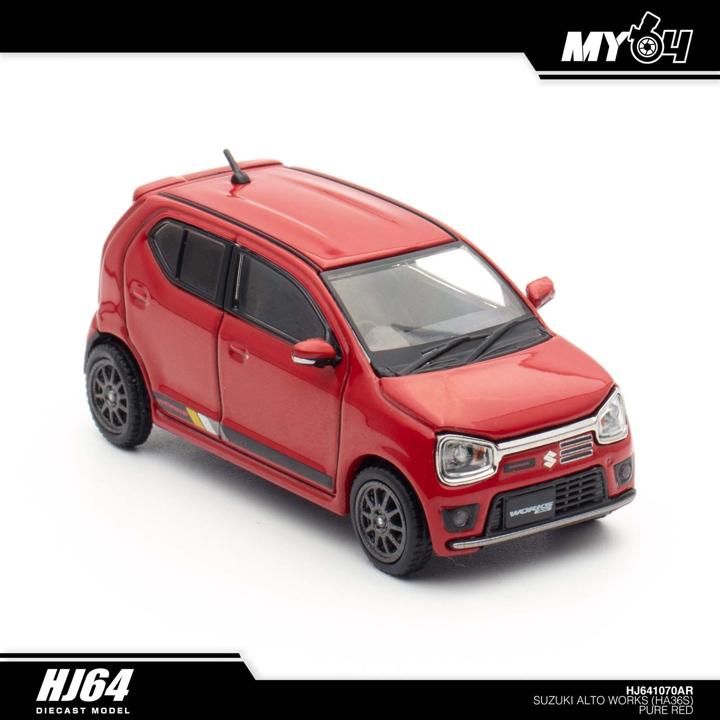 [Hobby Japan] Suzuki Alto Works Ha36S -  Pure Red