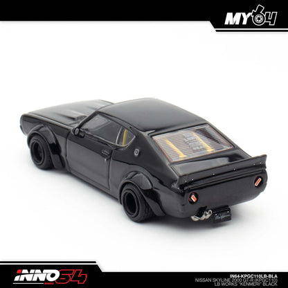 [INNO64] 1:64 Nissan Skyline 2000 GT-R (KPGC110) "Kenmeri" - Black