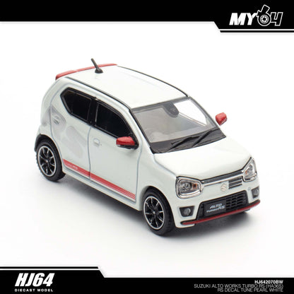 [Hobby Japan] Suzuki Alto Turbo RS (HA36S) RS Decal Tune - Pearl White