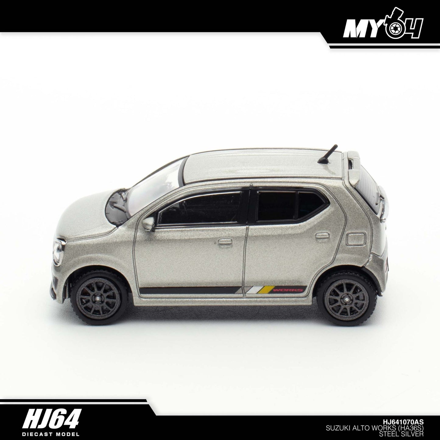 [Hobby Japan] Suzuki Alto Works Ha36S - Steel Silver Metallic