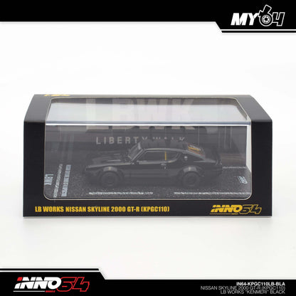 [INNO64] 1:64 Nissan Skyline 2000 GT-R (KPGC110) "Kenmeri" - Black