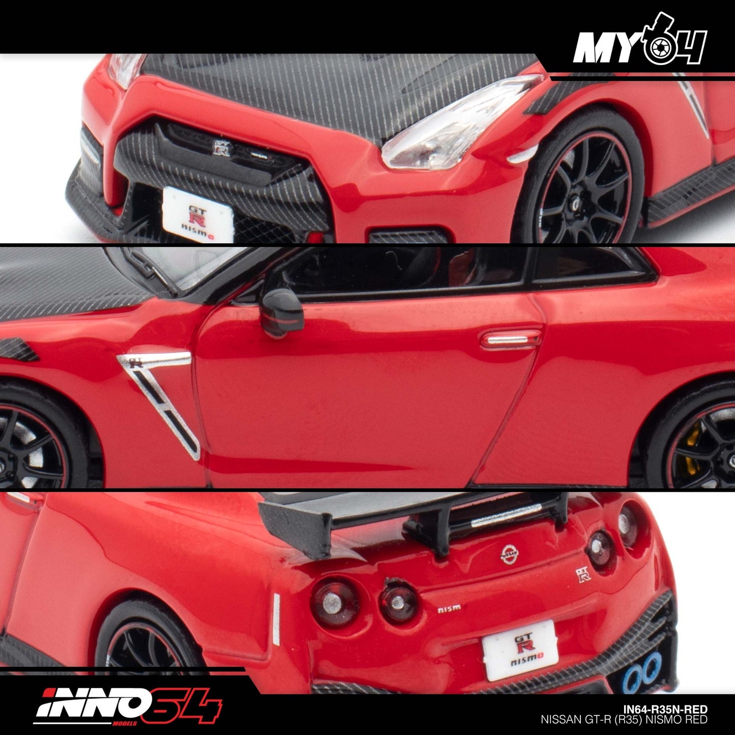 [INNO64] 1:64 Nissan GT-R (R35) Nismo - Red
