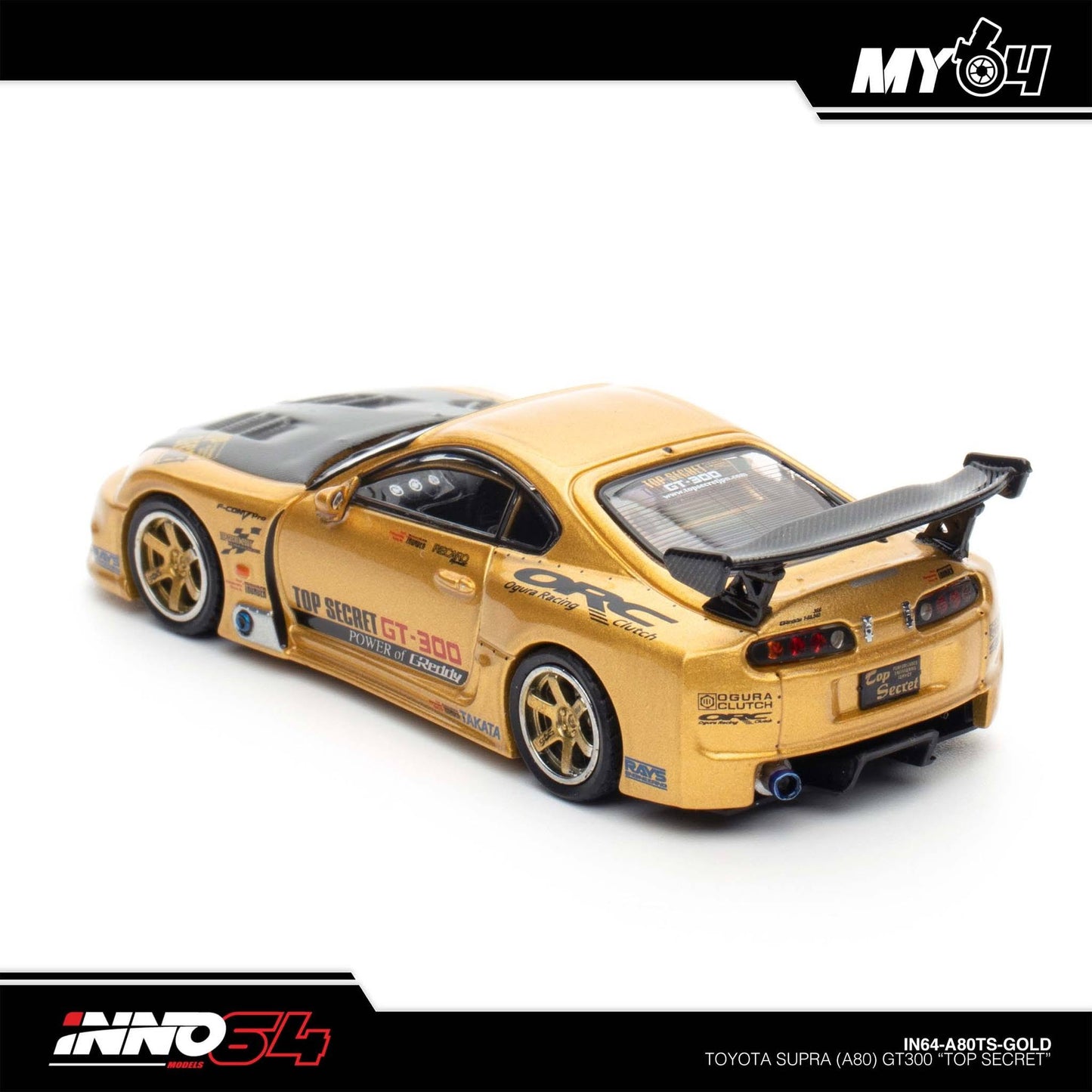 [INNO64] 1:64 Toyota Supra (A80) GT300 "Top Secret - Gold