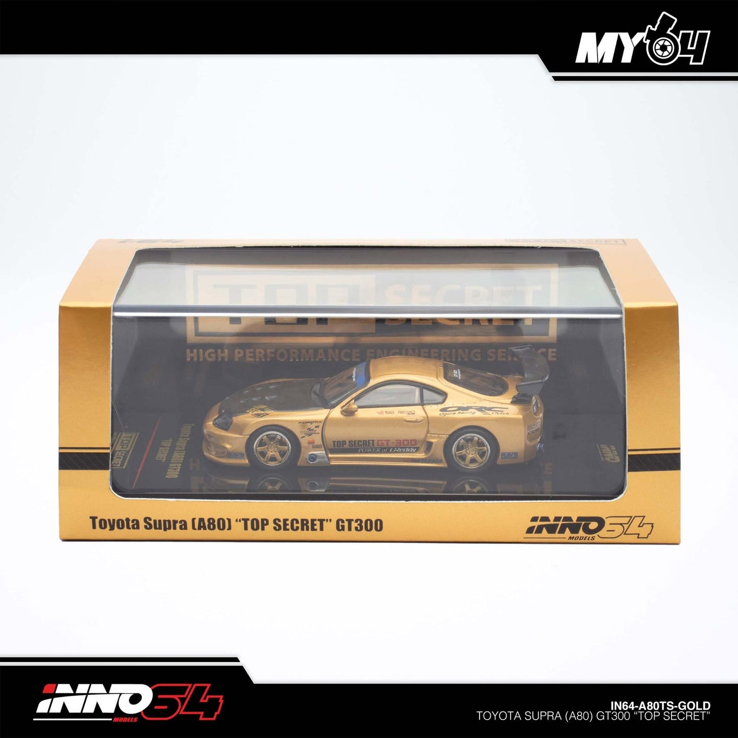 [INNO64] 1:64 Toyota Supra (A80) GT300 "Top Secret - Gold