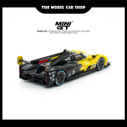 [MINI GT] Cadillac V-Series.R #01 Cadillac Racing 2023 IMSA Daytona 24 Hrs 3rd Place