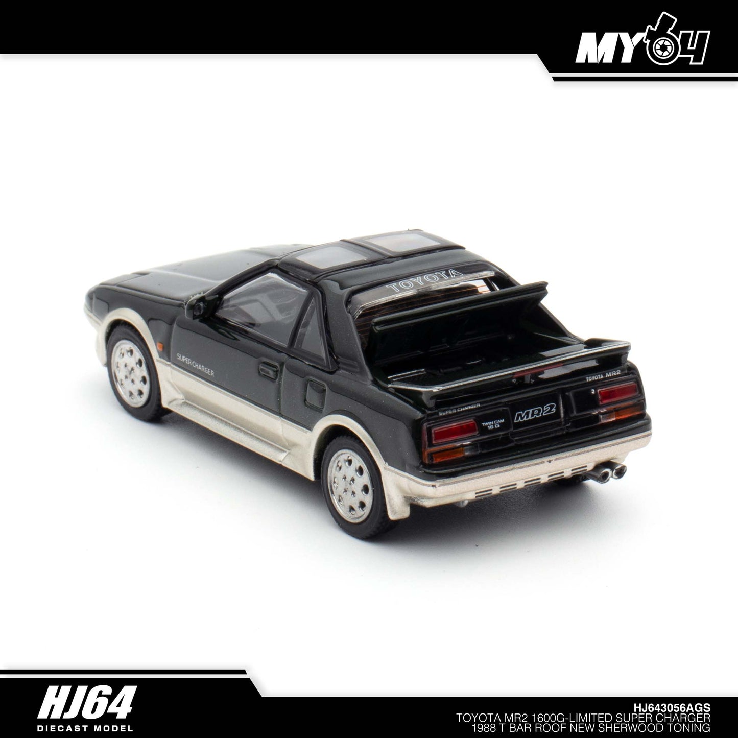 [Hobby Japan] Toyota MR2 1600G-LIMITED SUPER CHARGER 1988 T BAR ROOF - New Sherwood Toning