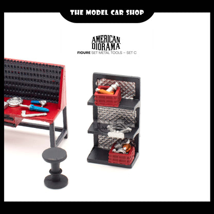 [American Diorama] Figure Set Metal Tools – Set C