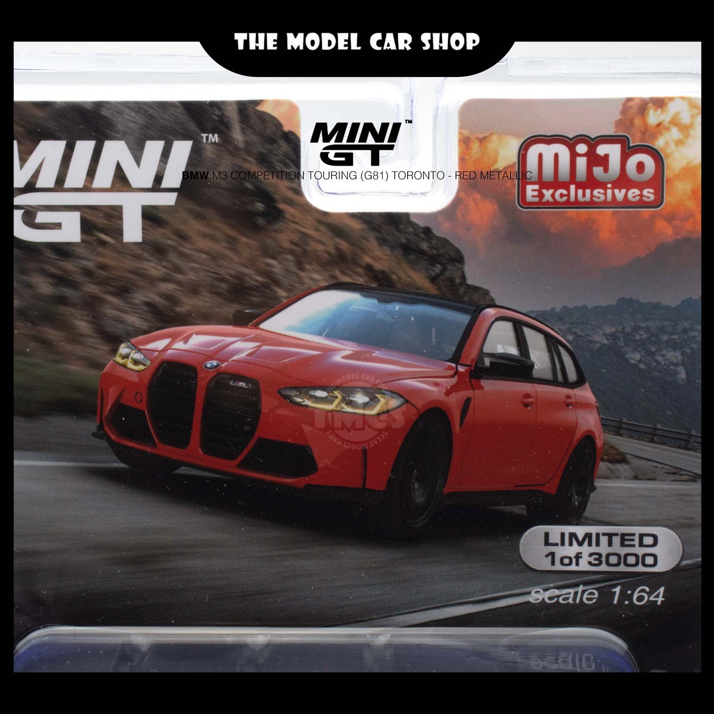 [Mini GT] BMW M3 Competition Touring (G81) Toronto - Red Metallic (Mijo Exclusive)