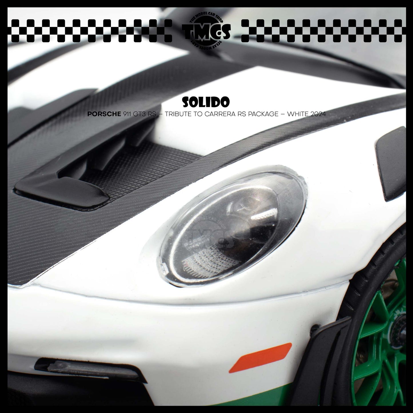 [Solido] 1:18 Porsche 911 GT3 RS – Tribute to Carrera RS Package – White 2024