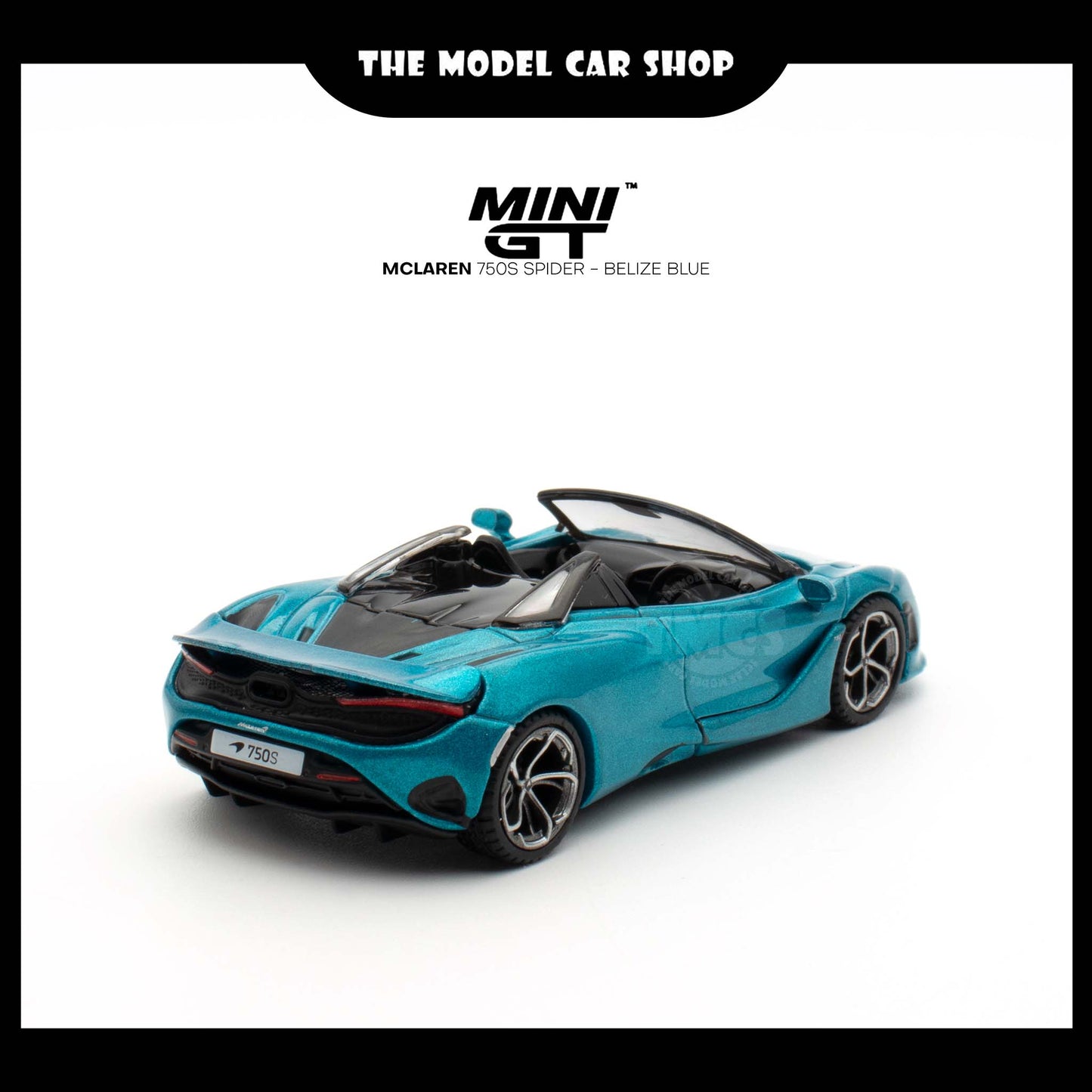 [MINI GT] McLaren 750S Spider - Belize Blue