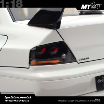 [Ignition Model 1:18 Mitsubishi Lancer Evolution VIII MR (CT9A) - White