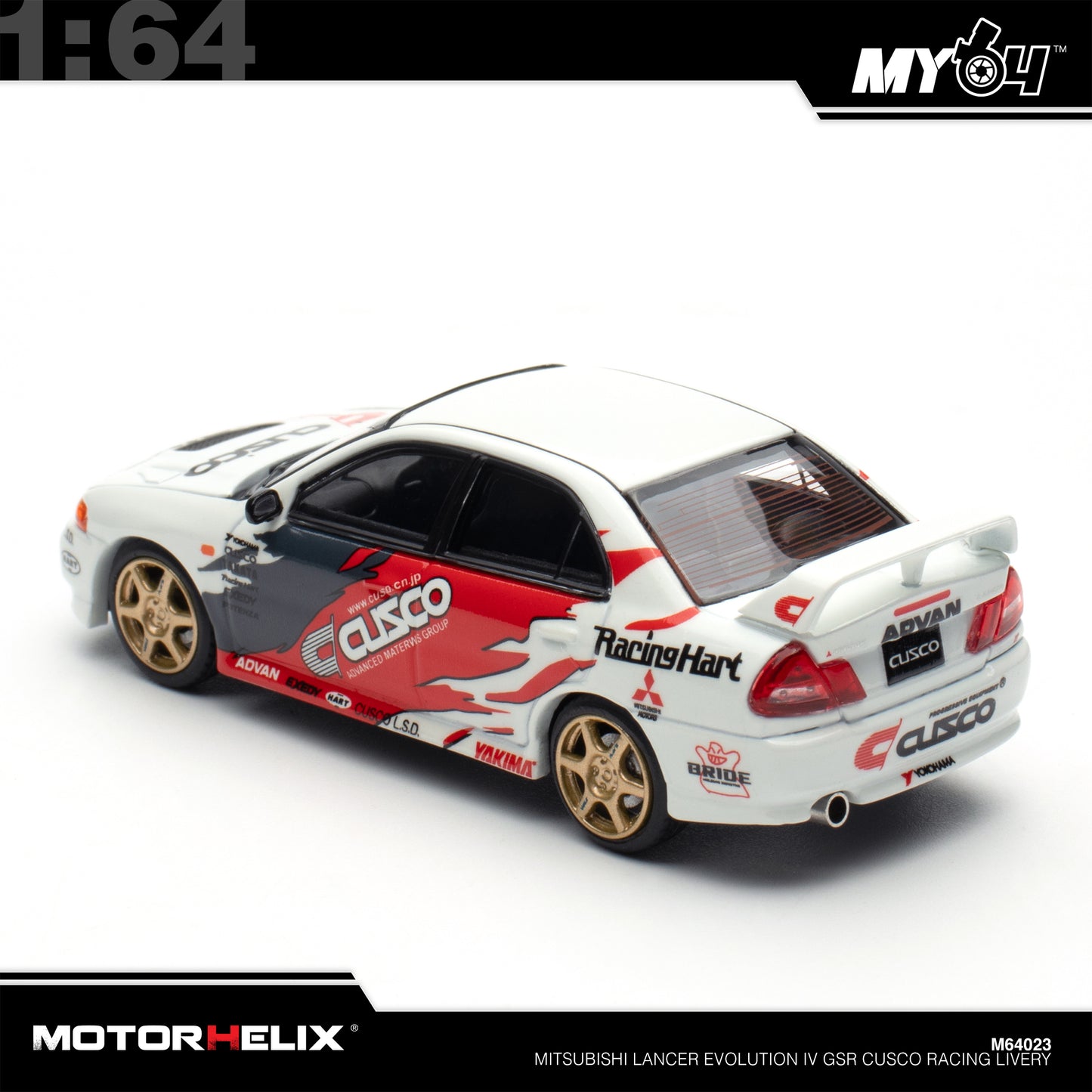 [Motorhelix] 1:64 Mitsubishi Lancer GSR Evolution IV - Cusco Racing Livery