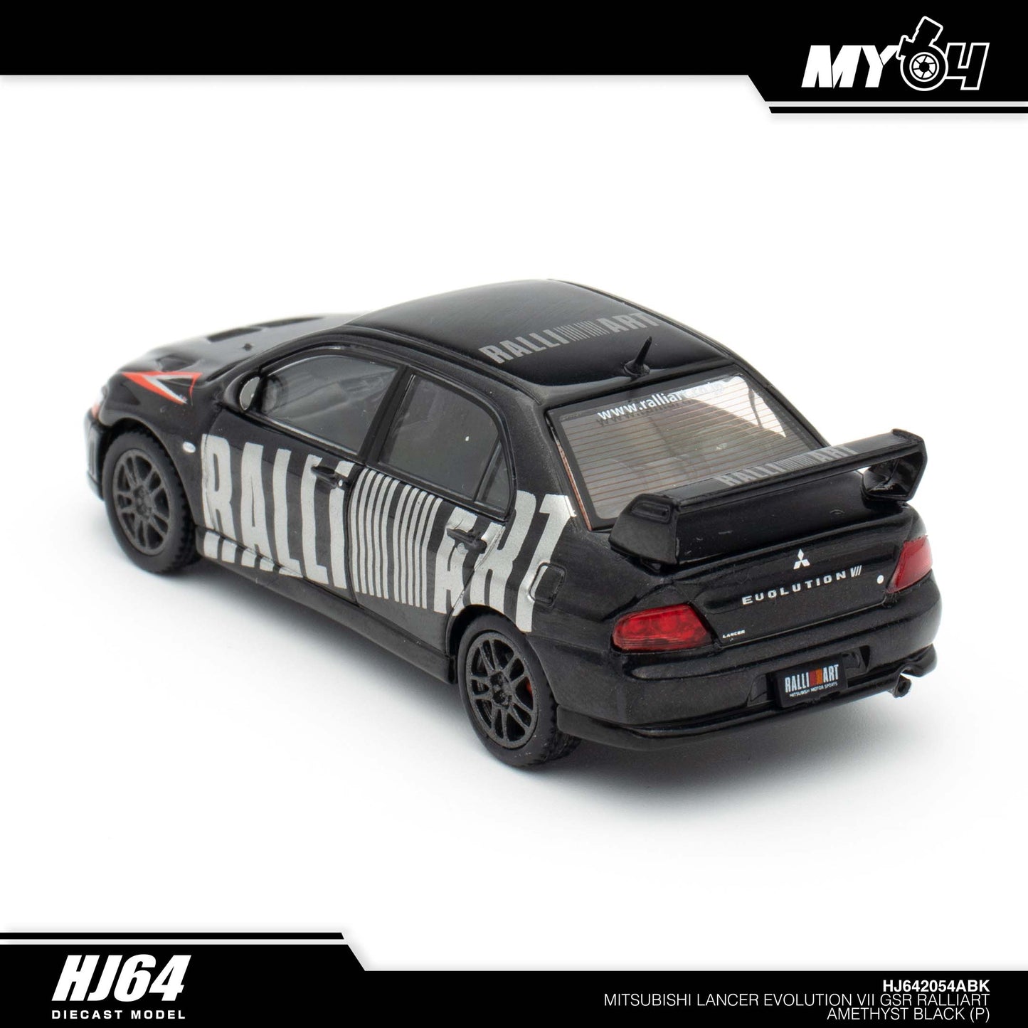 [Hobby Japan] Mitsubishi Lancer Evolution 7 GSR RALLIART - Amethyst Black Pearl