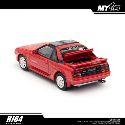 [Hobby Japan] Toyota MR2 1600G-LIMITED SUPER CHARGER 1988 T BAR ROOF - Super Red II