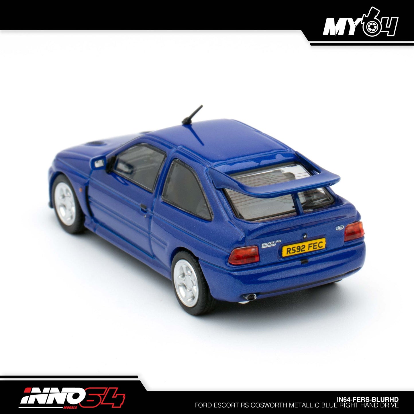 [INNO64] Ford Escort RS Cosworth - Metallic Blue (RHD)