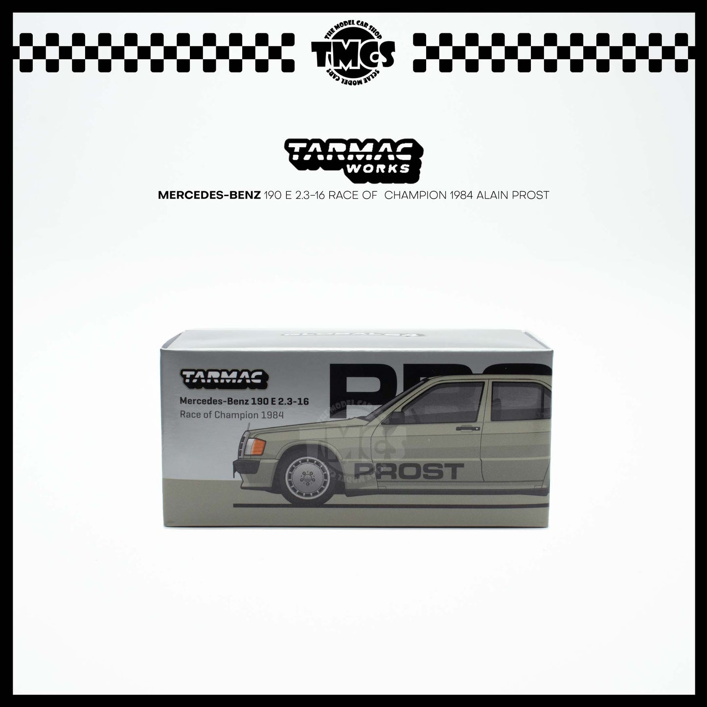 [Tarmac Works] 1:64 Mercedes-Benz 190 E 2.3-16 Race of  Champion 1984 Alain Prost