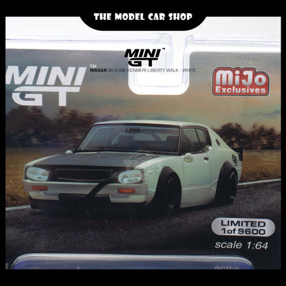 [Mini GT] Nissan Skyline Kenmeri Liberty Walk - White (Mijo Exclusive)