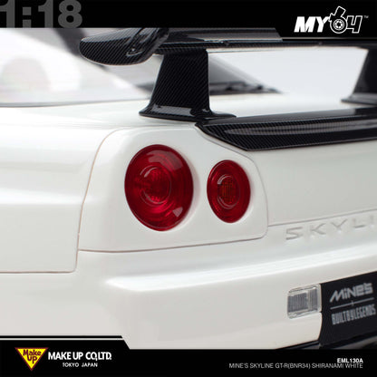 [Make Up] 1:18 Edilion BUILT BY LEGENDS Mine's Skyline GT-R(BNR34) - SHIRANAMI White (Pearl White)