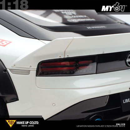 [Make Up] 1:18 Edilion LB★Nation Nissan Fairlady Z RZ34 - Pearl White