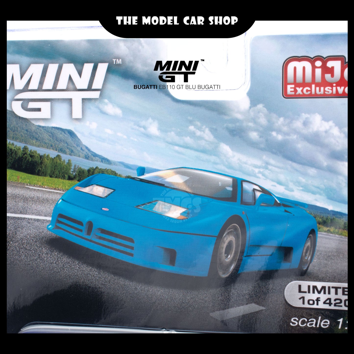 [MINI GT] Bugatti EB110 GT Blu Bugatti (Mijo Exclusive)