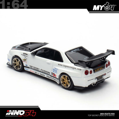 [INNO64] 1:64 Top Secret R34 GT-R - White