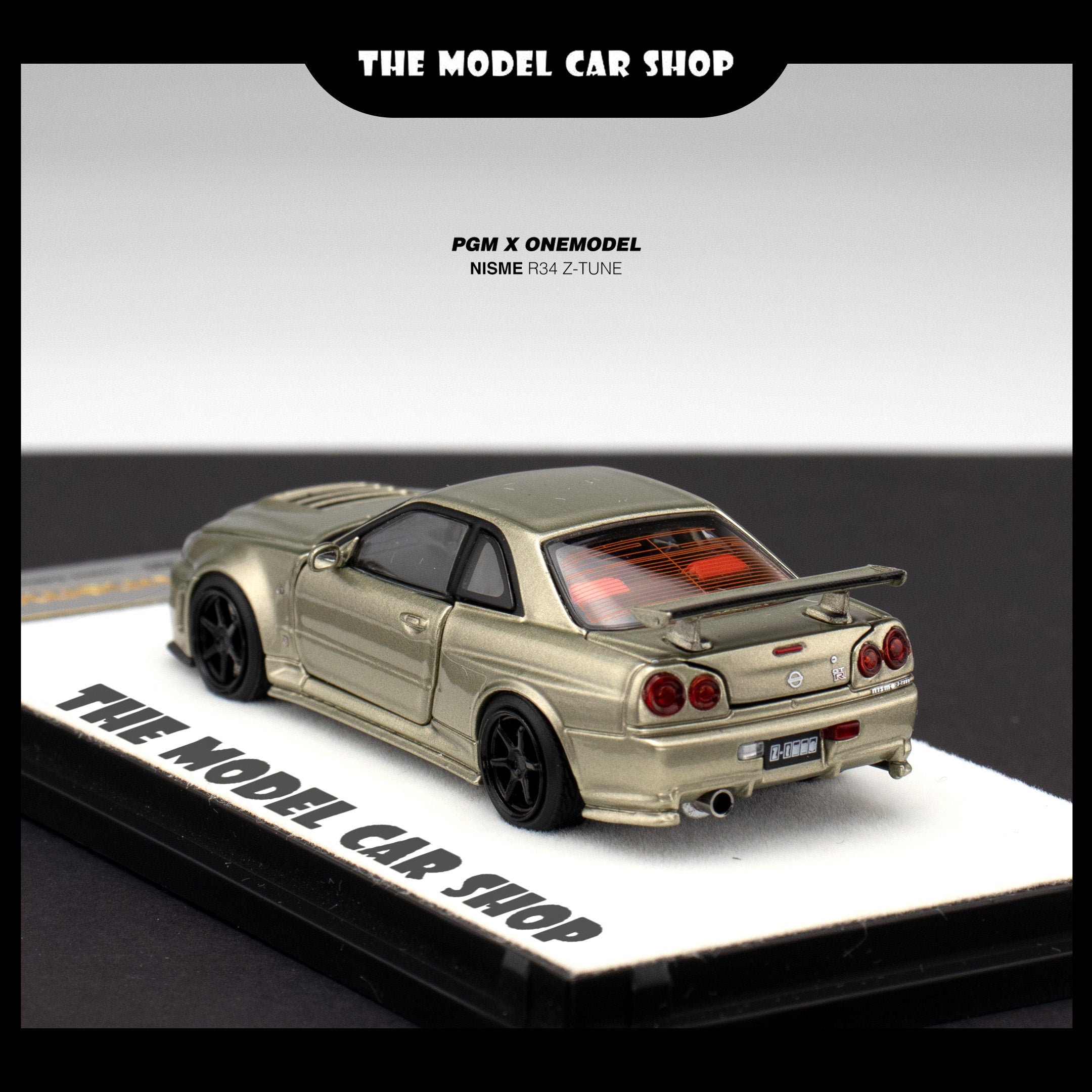 PGM] Nissan GT-R (R34) Z-Tune, Jade Green with Engine (Each 