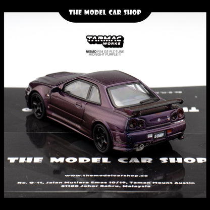 [Tarmac Works] Tarmac Works X Schuco Nissan Skyline GT-R (R34) Z-Tune - Midnight Purple lll