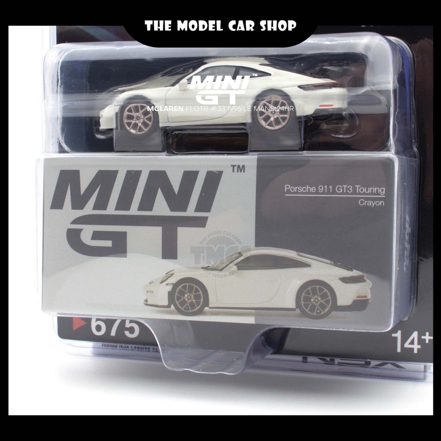 [MINI GT] Porsche 911 (992) GT3 Touring Crayon (Mijo Exclusive)